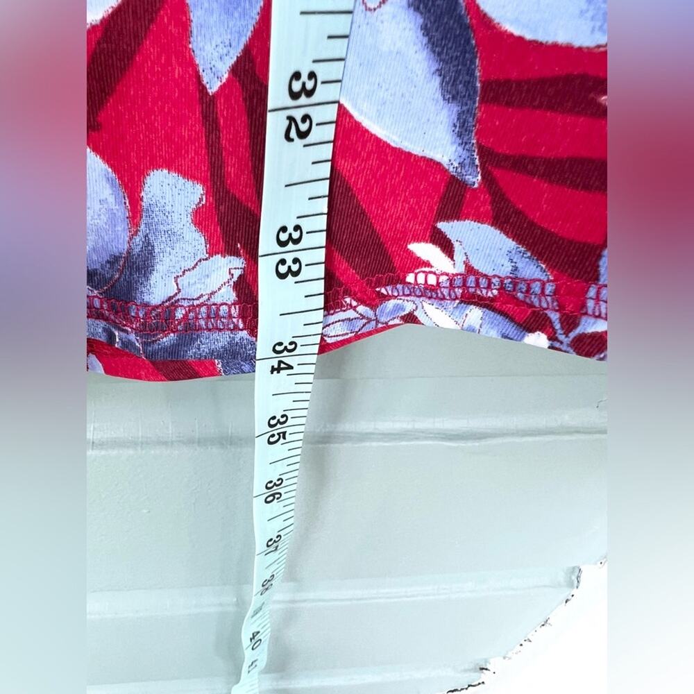 Tommy bahama Aubrey dress red blue floral size large - Picture 9 of 9